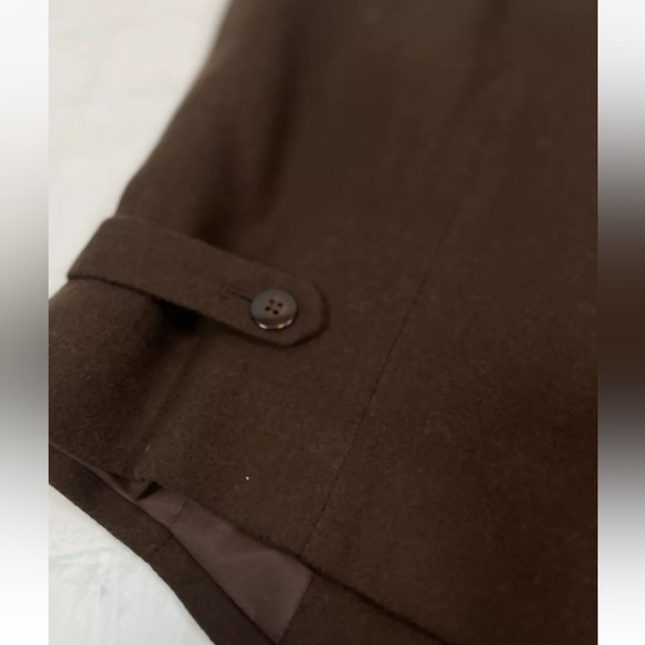 Vintage Worthington vest Wool Women's 14 Chocolate Brown Fully Lined waistcoat - Picture 11 of 15